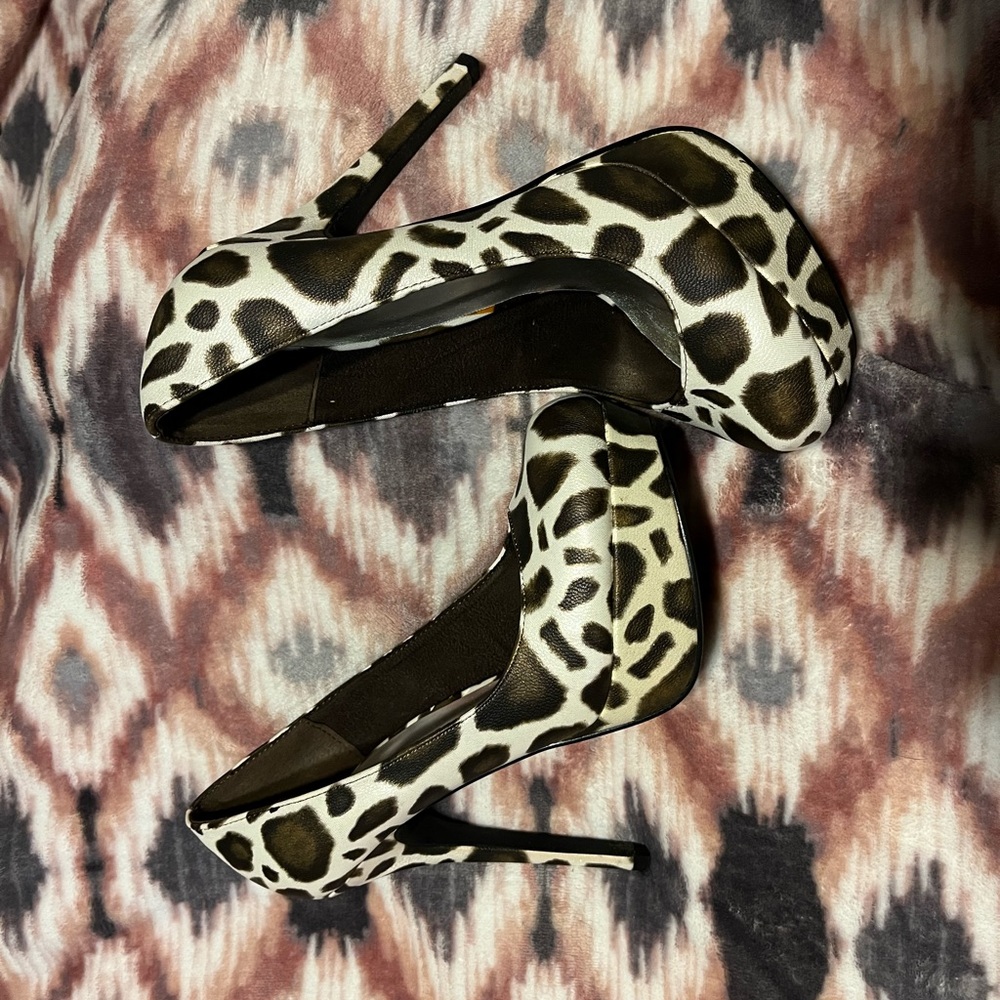 Animal print heels